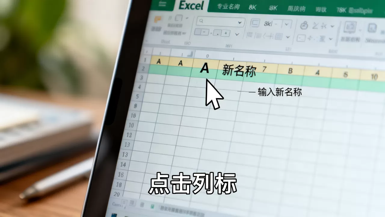 Excel列名怎么改?Excel表格列号字母怎么变 Excel列名怎么改?Excel表格列号字母怎么变