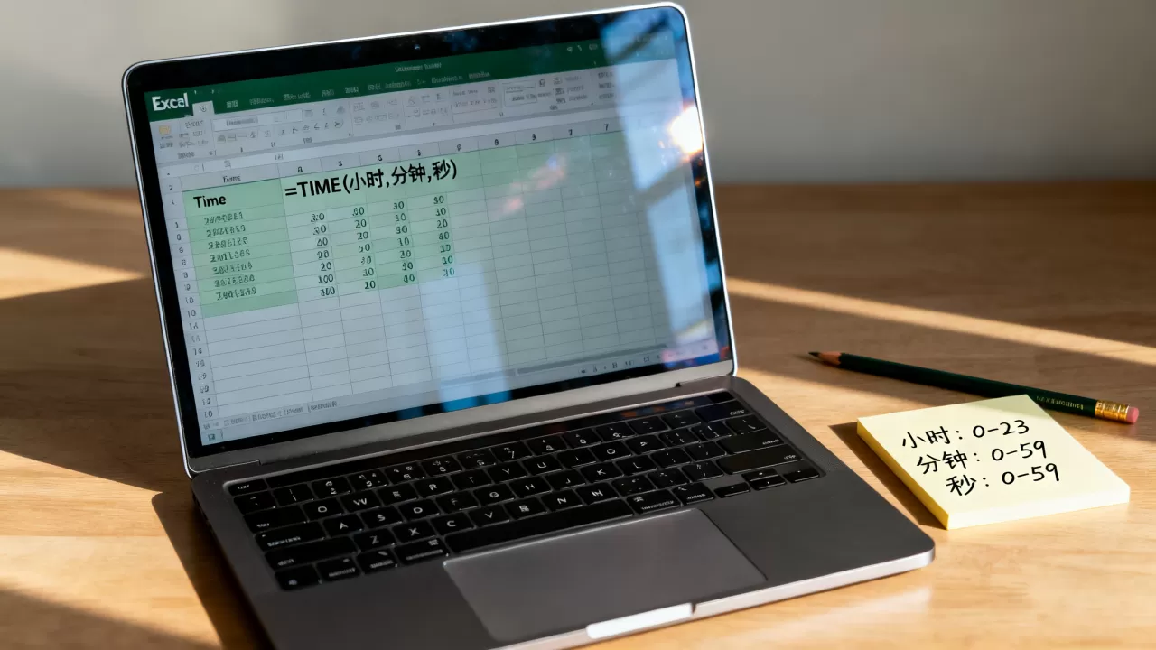 excel time函数怎么用？excel time函数参数详解