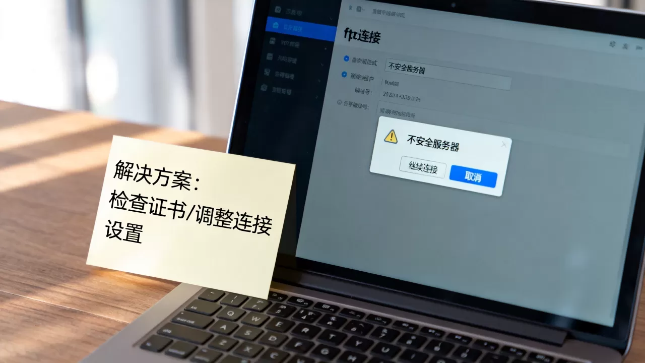 ftp连接提示不安全服务器怎么办？ftp连接不安全怎么解决