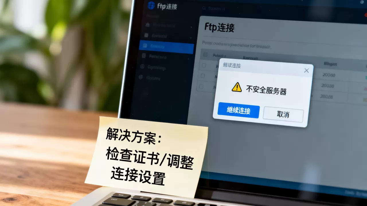 ftp连接提示不安全服务器怎么办？ftp连接不安全怎么解决