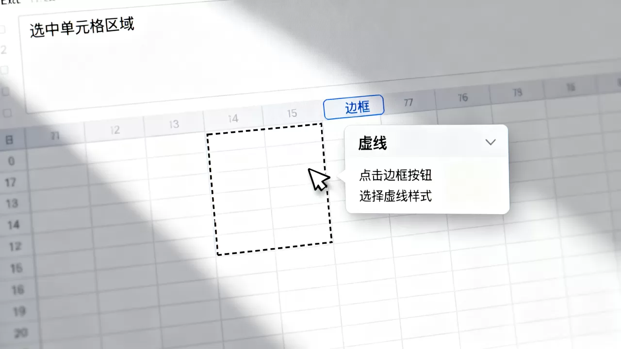 Excel虚线边框怎么画?如何设置虚线边框 Excel虚线边框怎么画?如何设置虚线边框