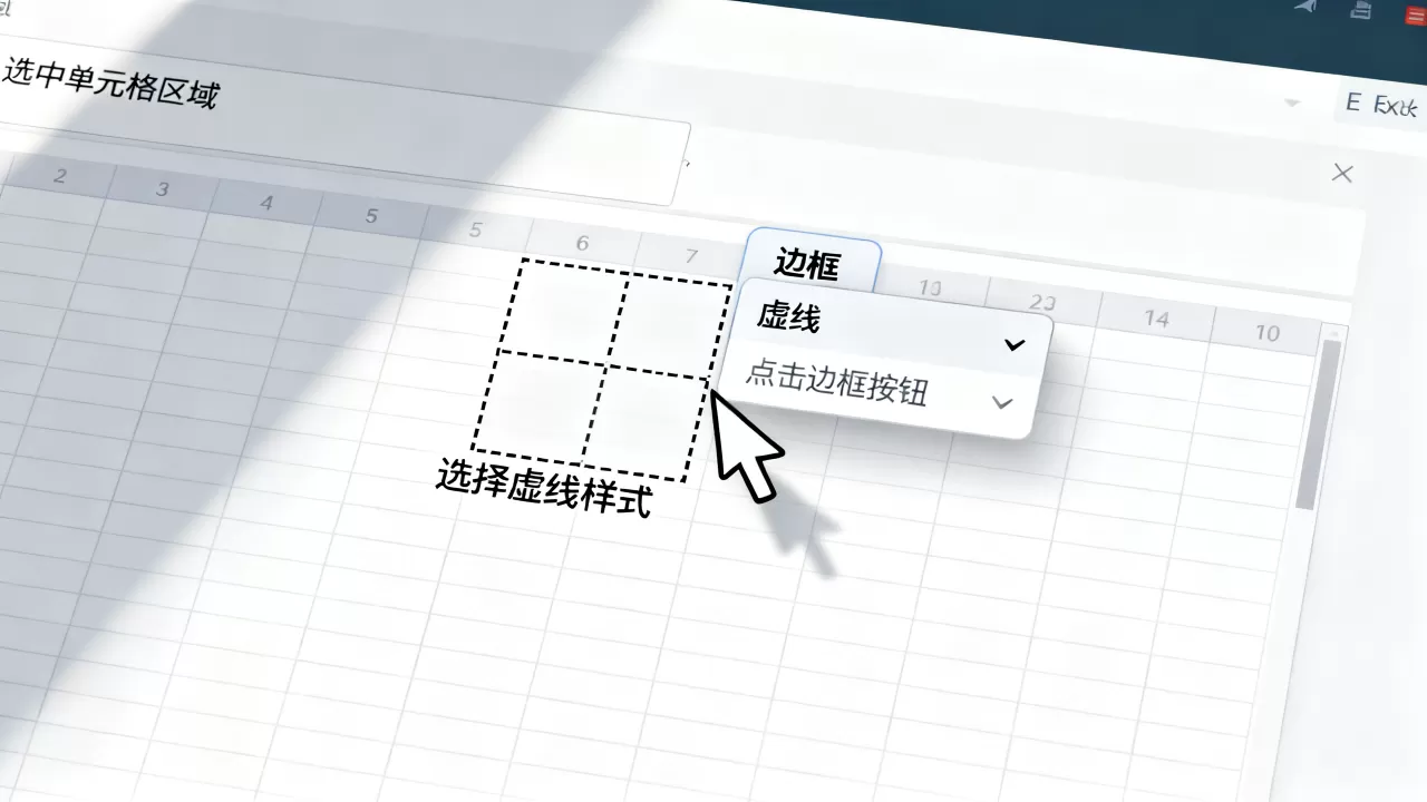 Excel虚线边框怎么画?如何设置虚线边框 Excel虚线边框怎么画?如何设置虚线边框