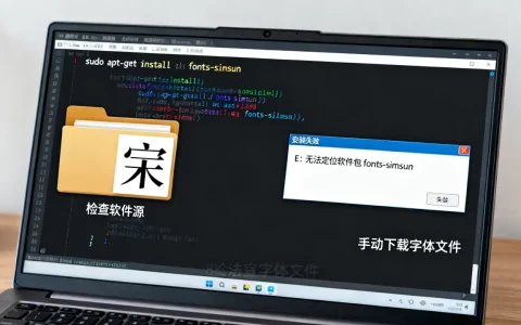 linux系统如何安装宋体？linux安装字体失败解决方法
