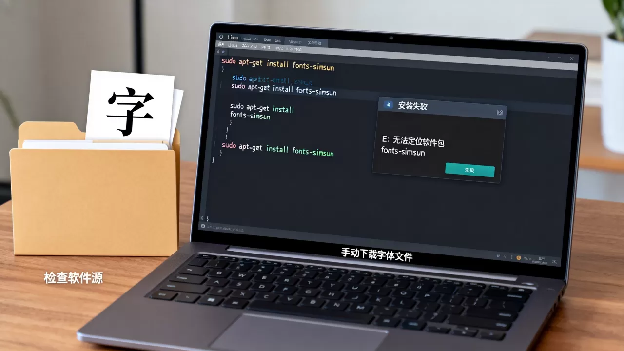 linux系统如何安装宋体?linux安装字体失败解决方法 linux系统如何安装宋体?linux安装字体失败解决方法