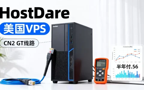 HostDare美国VPS半年付低至$15.56值得买吗？CN2 GT线路测评