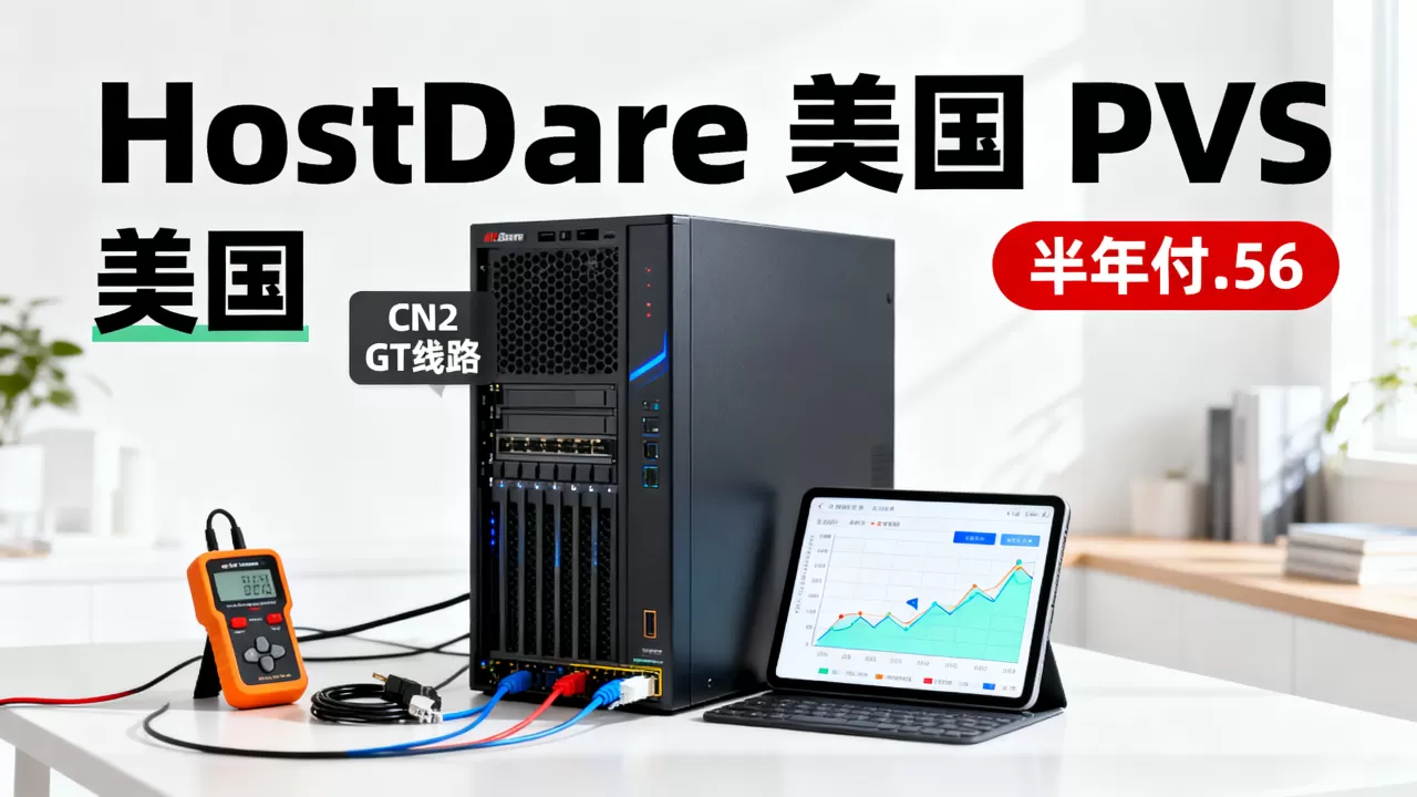 HostDare美国VPS半年付低至.56值得买吗?CN2 GT线路测评 HostDare美国VPS半年付低至.56值得买吗?CN2 GT线路测评