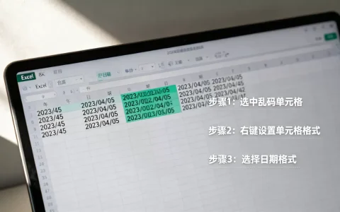 Excel年份显示乱码怎么解决？excel日期格式设置