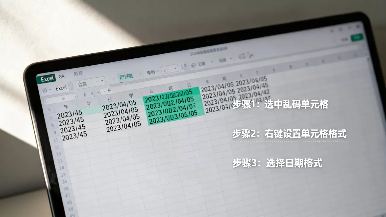 Excel年份显示乱码怎么解决?excel日期格式设置 Excel年份显示乱码怎么解决?excel日期格式设置