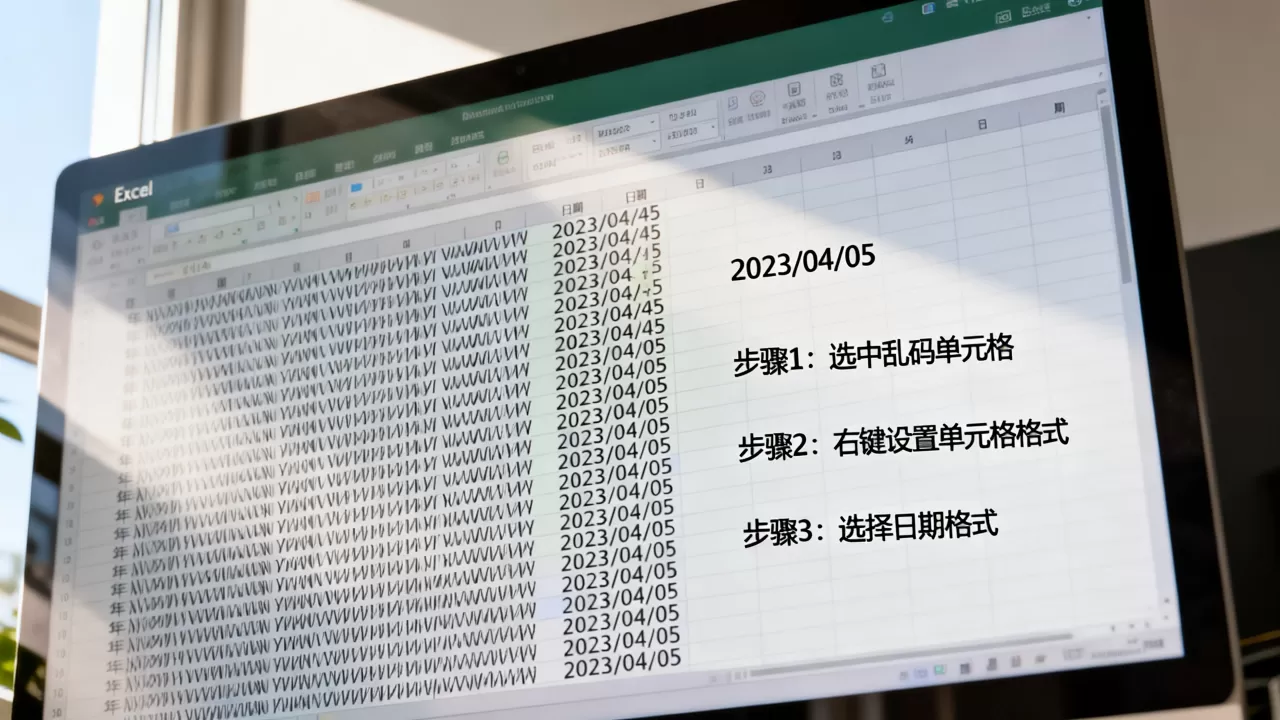 Excel年份显示乱码怎么解决?excel日期格式设置 Excel年份显示乱码怎么解决?excel日期格式设置