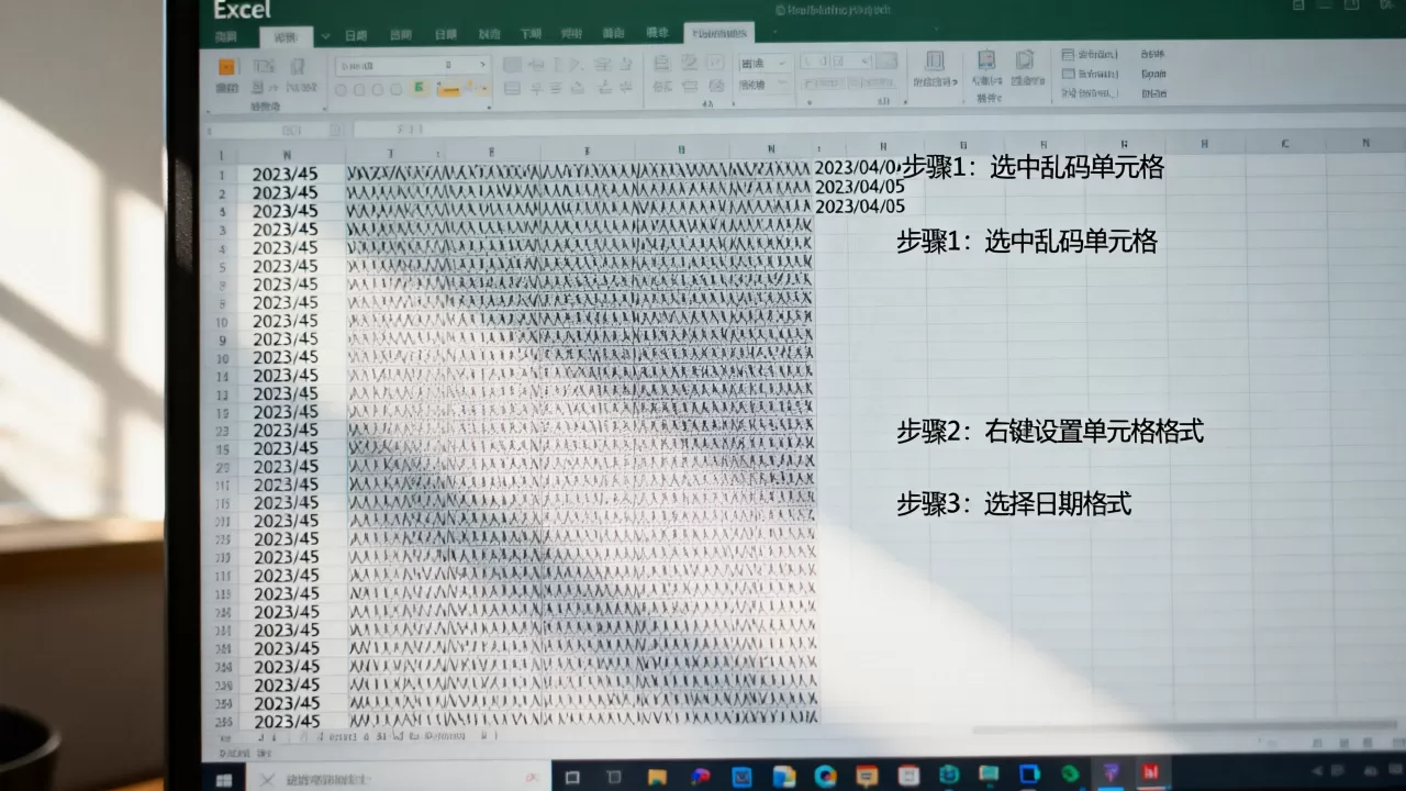Excel年份显示乱码怎么解决?excel日期格式设置 Excel年份显示乱码怎么解决?excel日期格式设置