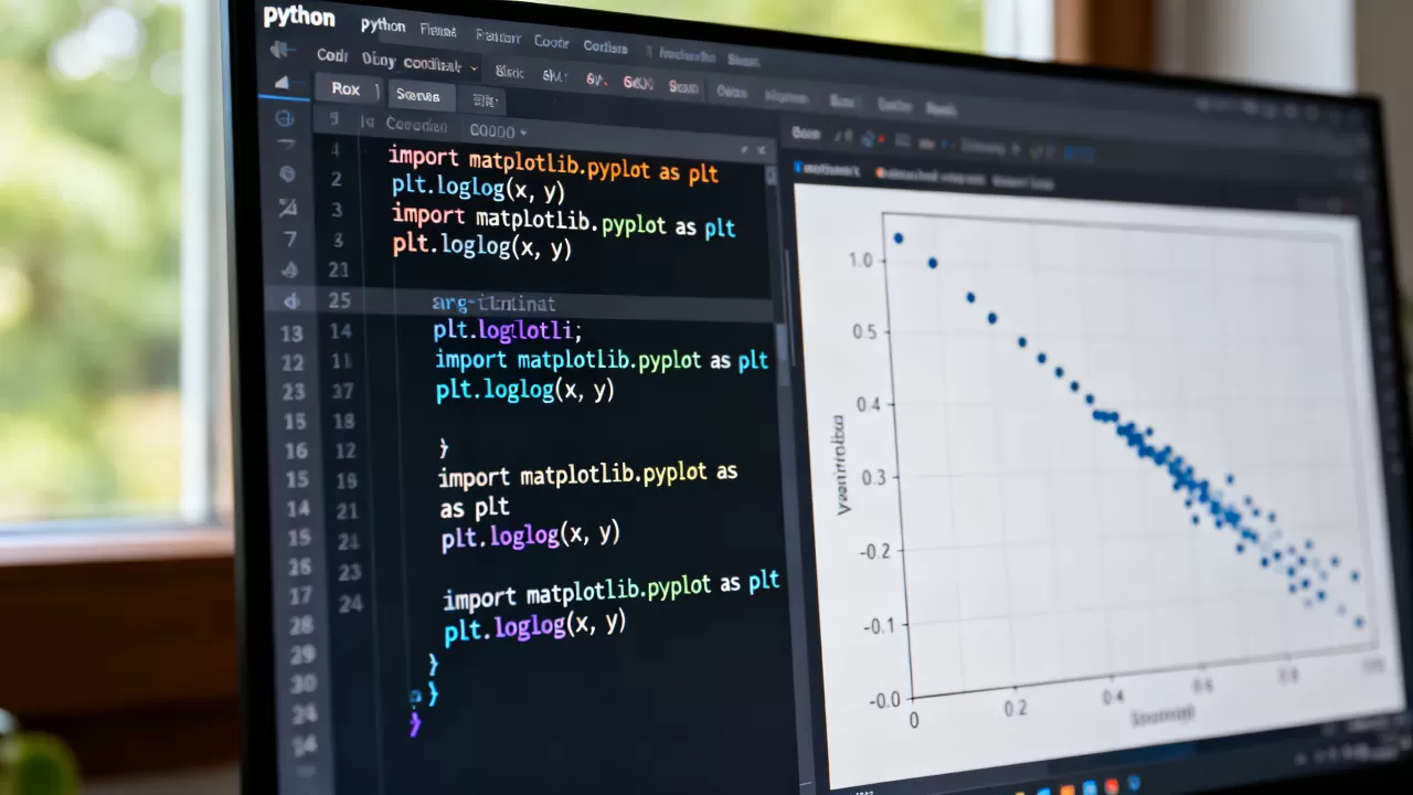 python中loglog怎么画？python双对数坐标绘图方法