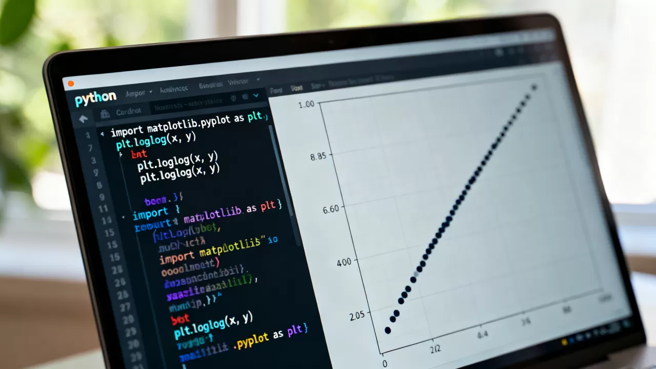 python中loglog怎么画？python双对数坐标绘图方法