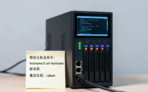 服务器主机名称怎么改？修改主机名后重启生效