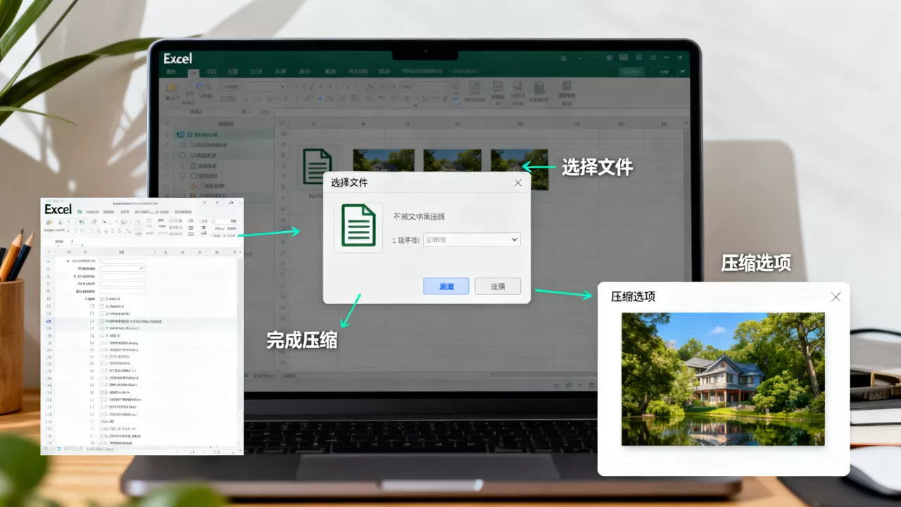 Excel怎样压缩文件?Excel压缩图片方法 Excel怎样压缩文件?Excel压缩图片方法