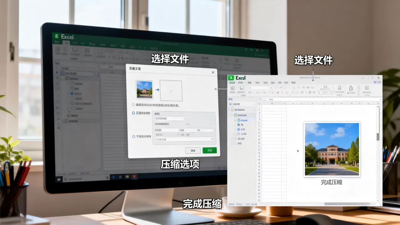 Excel怎样压缩文件?Excel压缩图片方法 Excel怎样压缩文件?Excel压缩图片方法
