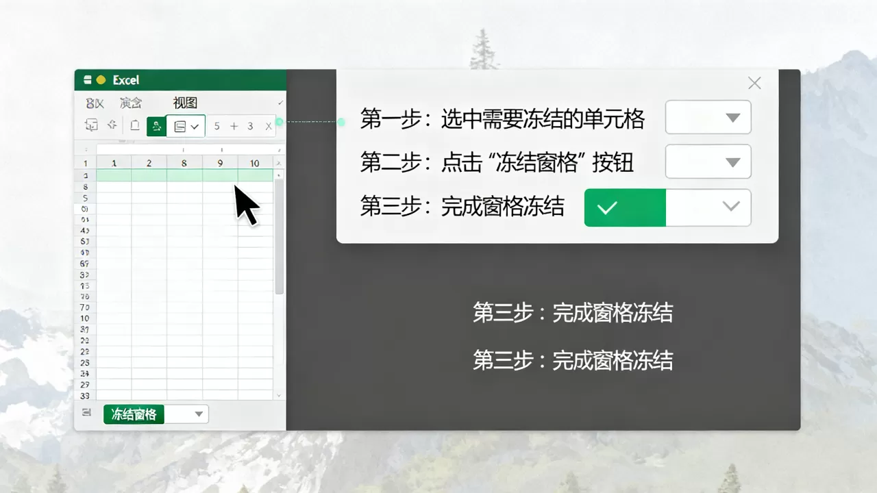 Excel如何定格窗口?冻结窗格的具体操作步骤 Excel如何定格窗口?冻结窗格的具体操作步骤