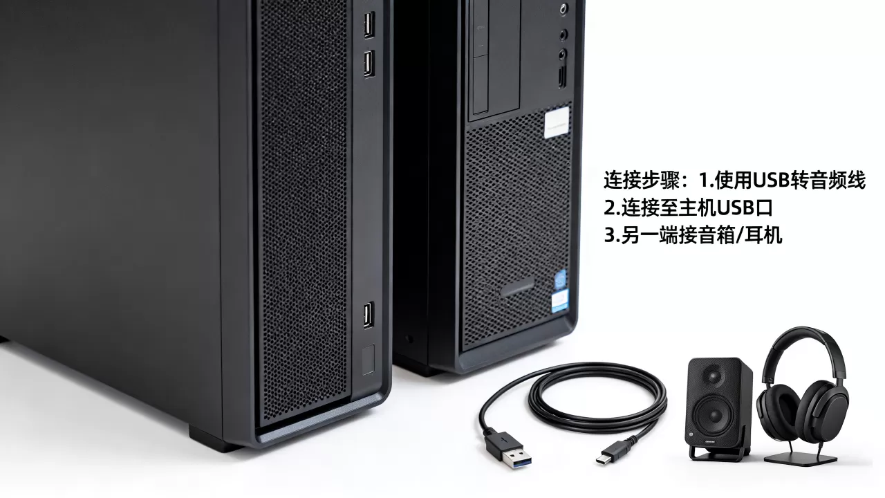 服务器主机没音箱插口怎么办?电脑主机没有耳机孔怎么连接 服务器主机没音箱插口怎么办?电脑主机没有耳机孔怎么连接