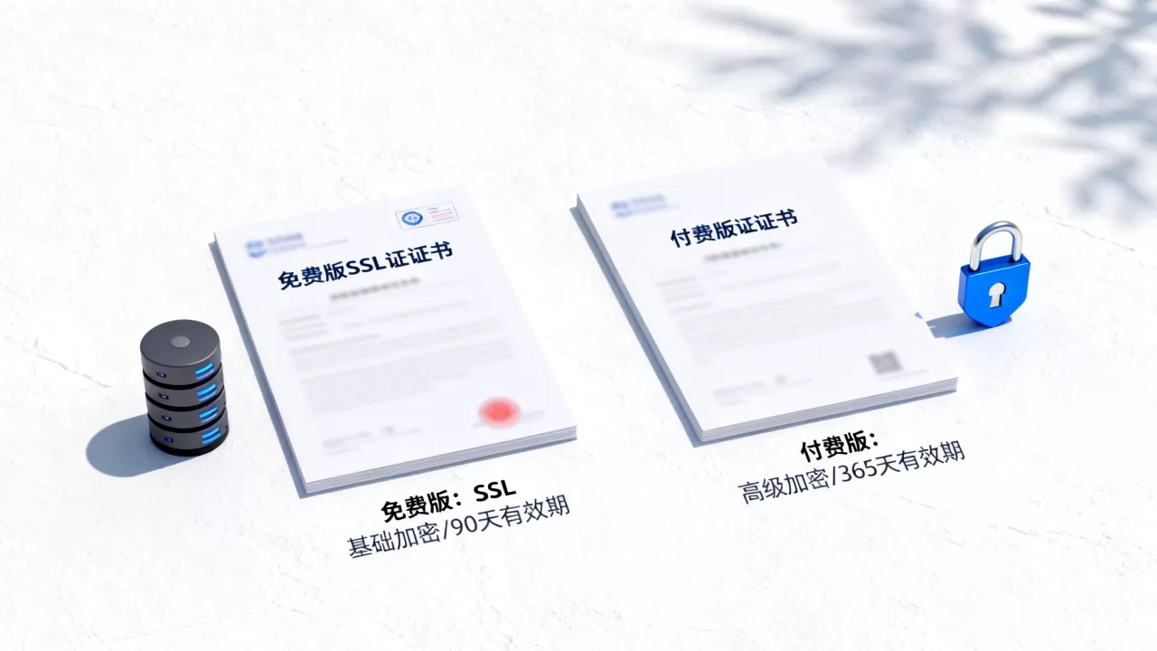 SSL证书免费版和付费版区别在哪?免费SSL证书靠谱吗 SSL证书免费版和付费版区别在哪?免费SSL证书靠谱吗