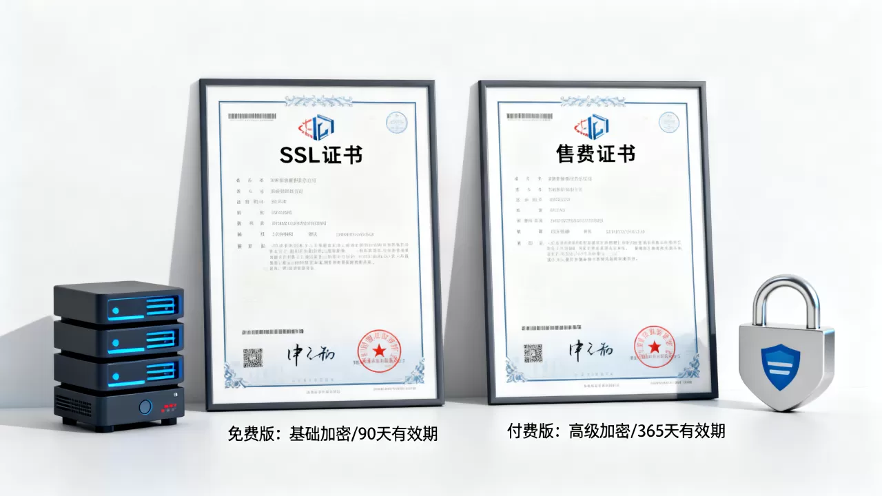 SSL证书免费版和付费版区别在哪?免费SSL证书靠谱吗 SSL证书免费版和付费版区别在哪?免费SSL证书靠谱吗