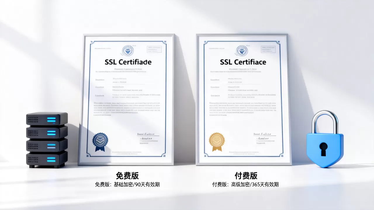 SSL证书免费版和付费版区别在哪?免费SSL证书靠谱吗 SSL证书免费版和付费版区别在哪?免费SSL证书靠谱吗