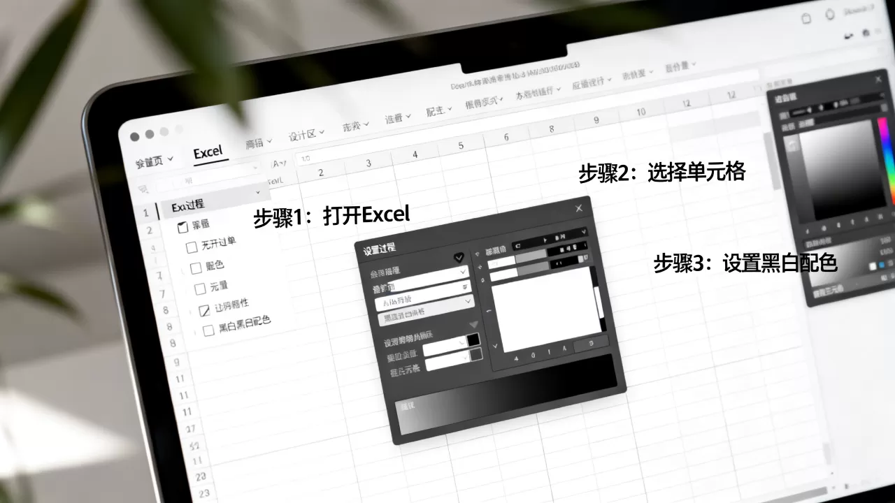Excel黑白表怎么设置?excel表格黑白配色技巧 Excel黑白表怎么设置?excel表格黑白配色技巧