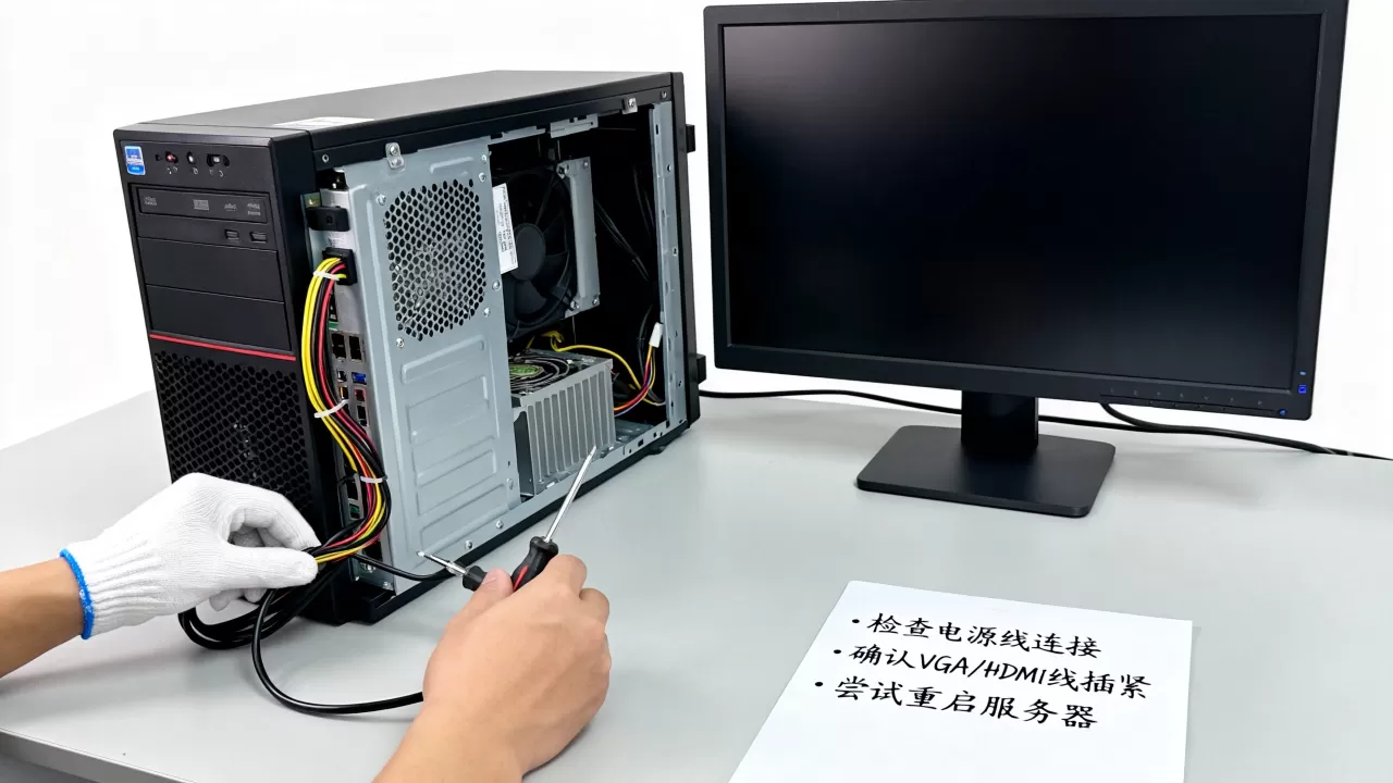 服务器主机显示屏不亮怎么办?服务器主机显示屏黑屏解决方法 服务器主机显示屏不亮怎么办?服务器主机显示屏黑屏解决方法