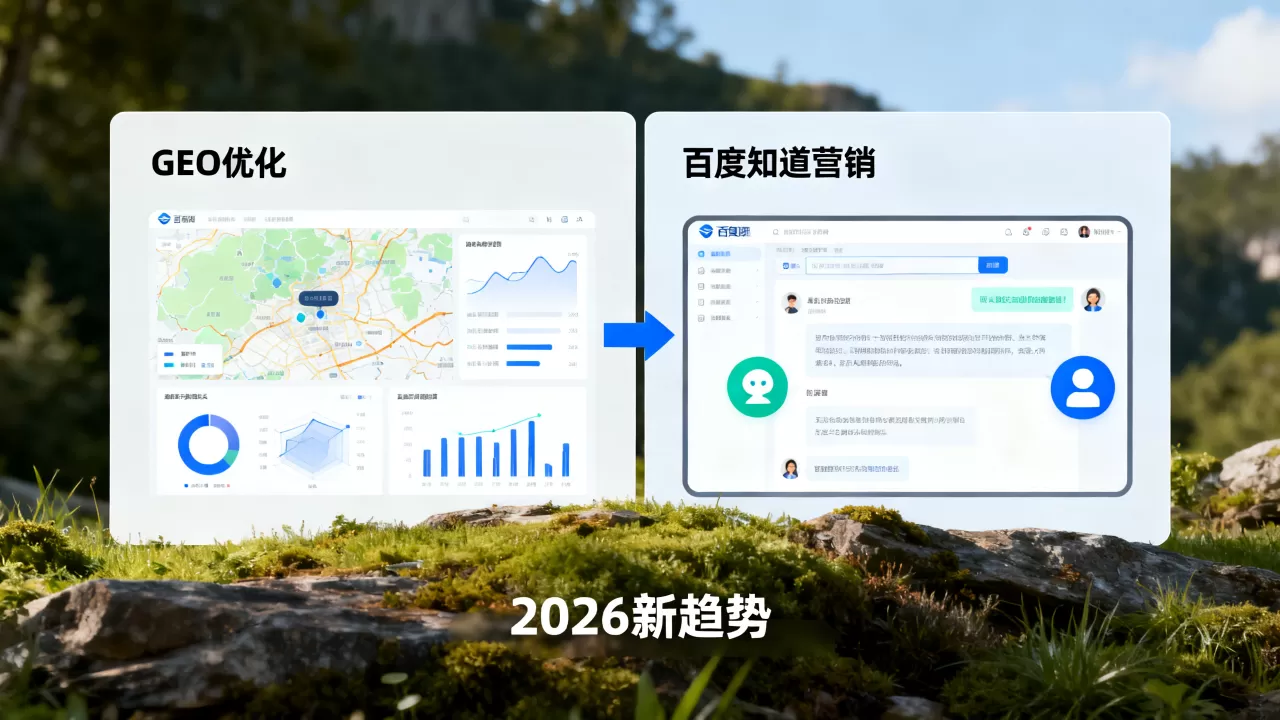 GEO优化和百度知道营销区别在哪?2026年百度营销新趋势 GEO优化和百度知道营销区别在哪?2026年百度营销新趋势