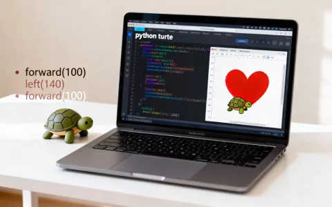 python turtle怎么画爱心？python turtle海龟绘图入门教程