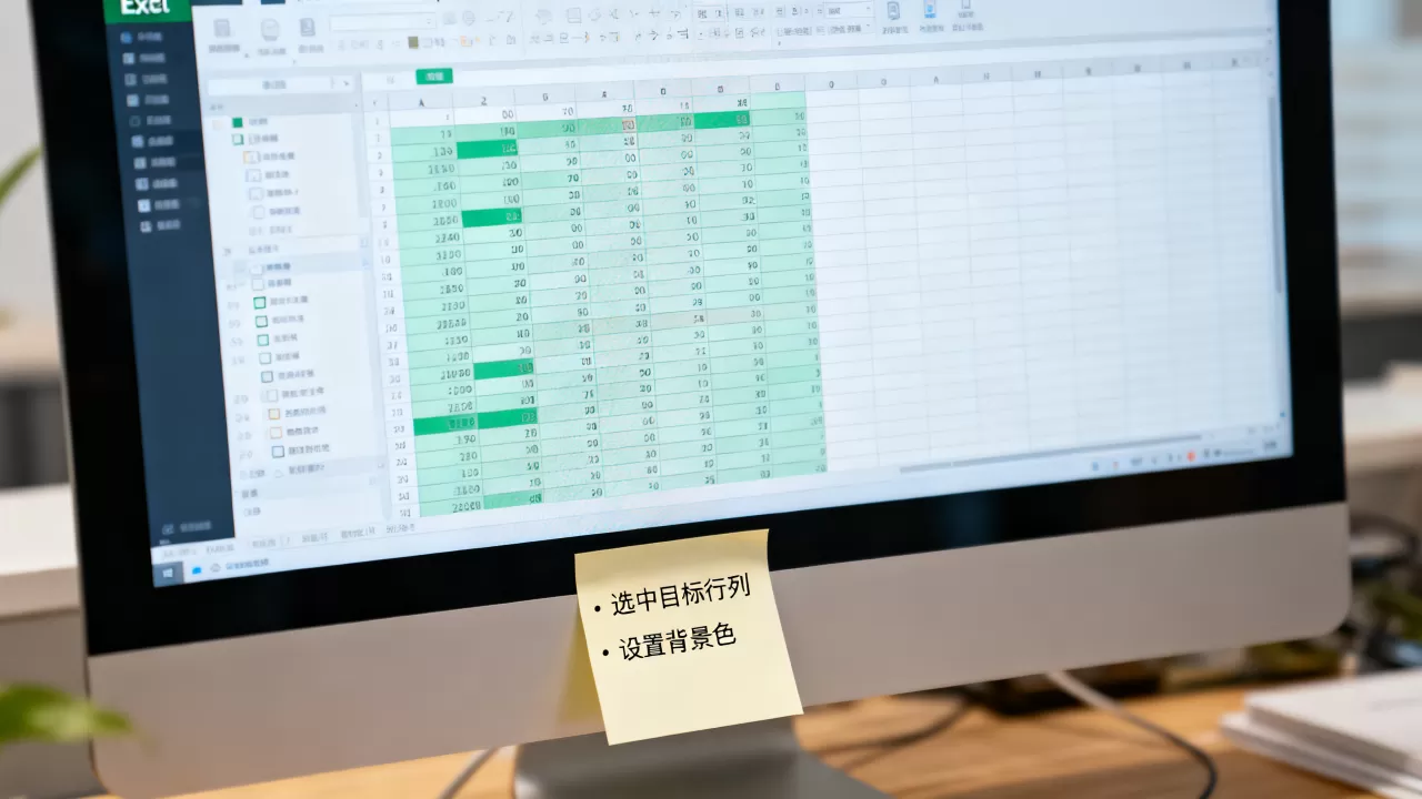 Excel行列变色怎么设置?excel表格怎么给指定行列添加背景色 Excel行列变色怎么设置?excel表格怎么给指定行列添加背景色
