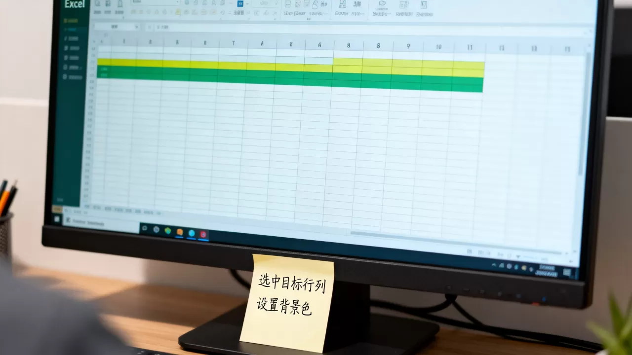 Excel行列变色怎么设置?excel表格怎么给指定行列添加背景色 Excel行列变色怎么设置?excel表格怎么给指定行列添加背景色