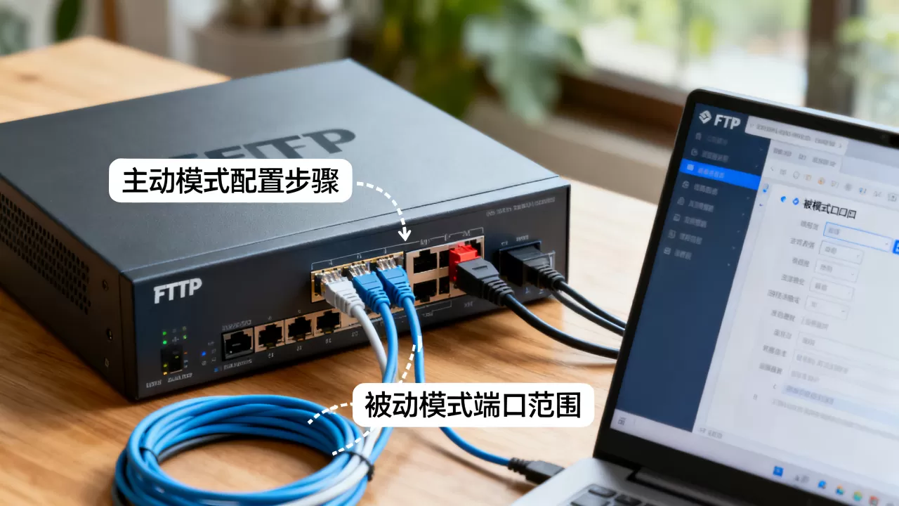 ftp服务器设置主动模式怎么配置？ftp服务器主动模式与被动模式区别