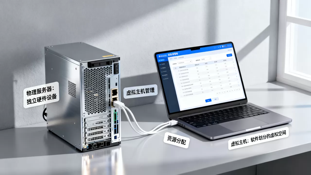 服务器和虚拟主机有什么关系？虚拟主机和服务器区别