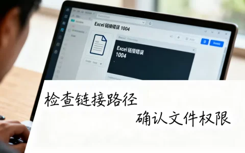 Excel链接报错怎么解决？Excel链接错误代码1004
