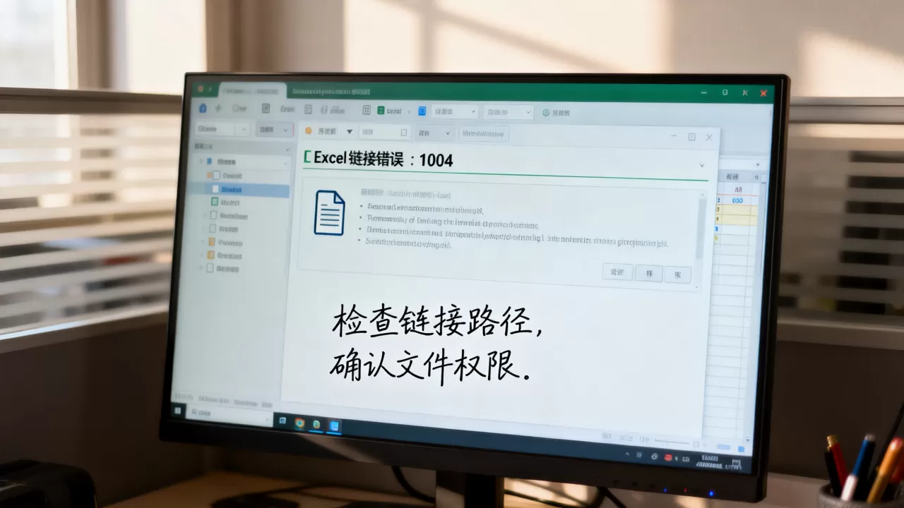 Excel链接报错怎么解决?Excel链接错误代码1004 Excel链接报错怎么解决?Excel链接错误代码1004