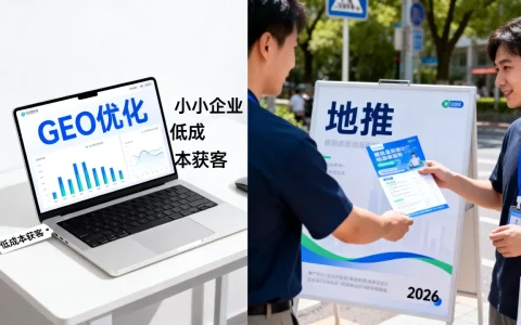 GEO优化和地推哪个获客成本低2026？中小企业低成本获客渠道