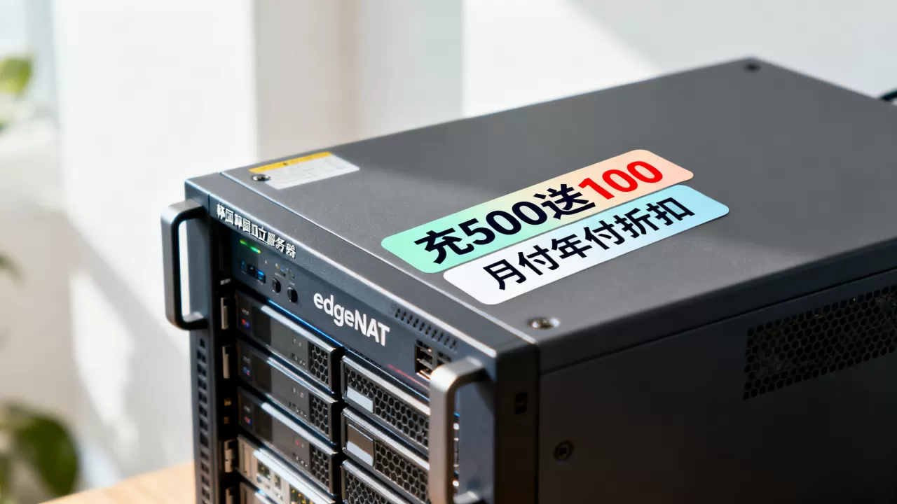 edgeNAT最新促销充500送100是真的吗？韩国独立服务器月付年付折扣力度大吗
