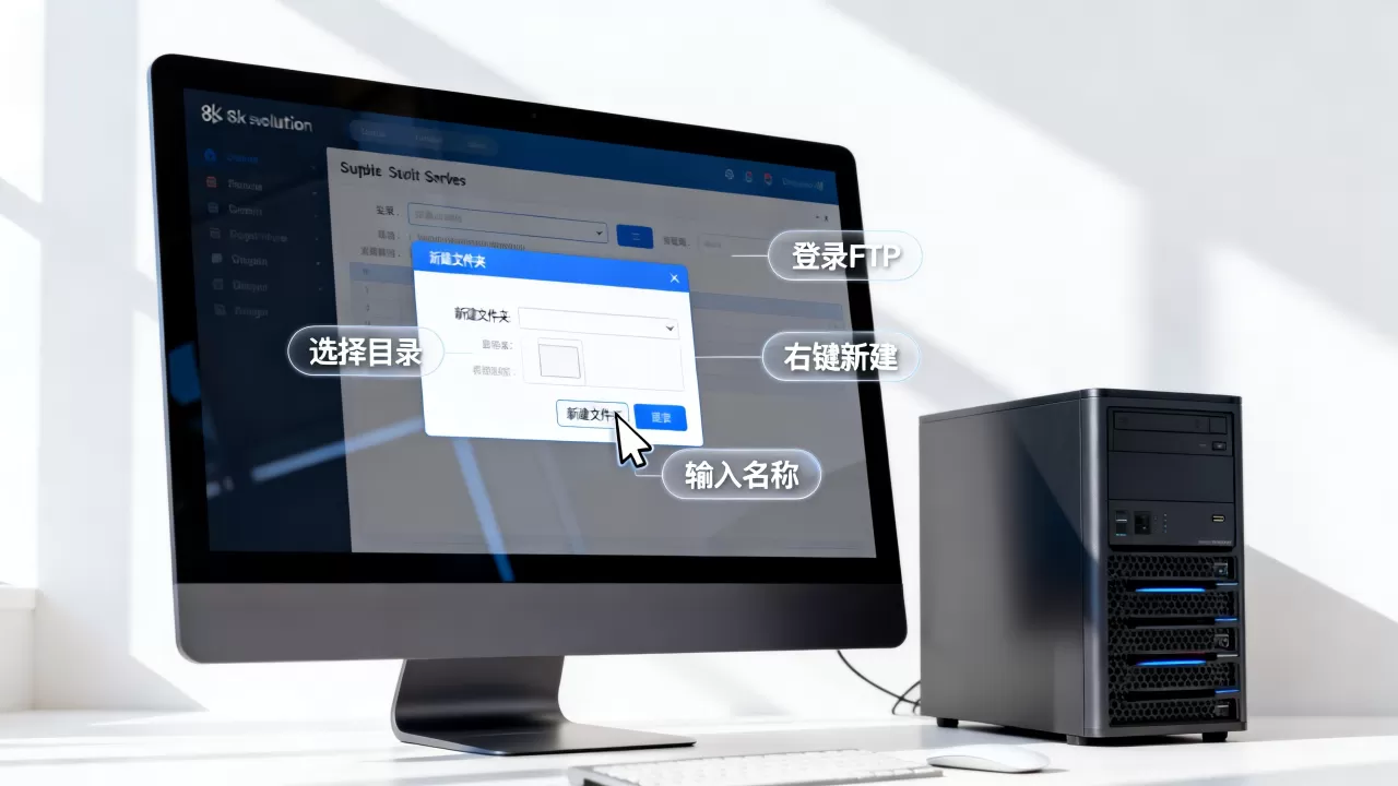 FTP服务器上怎么创建文件夹？ftp服务器新建目录方法