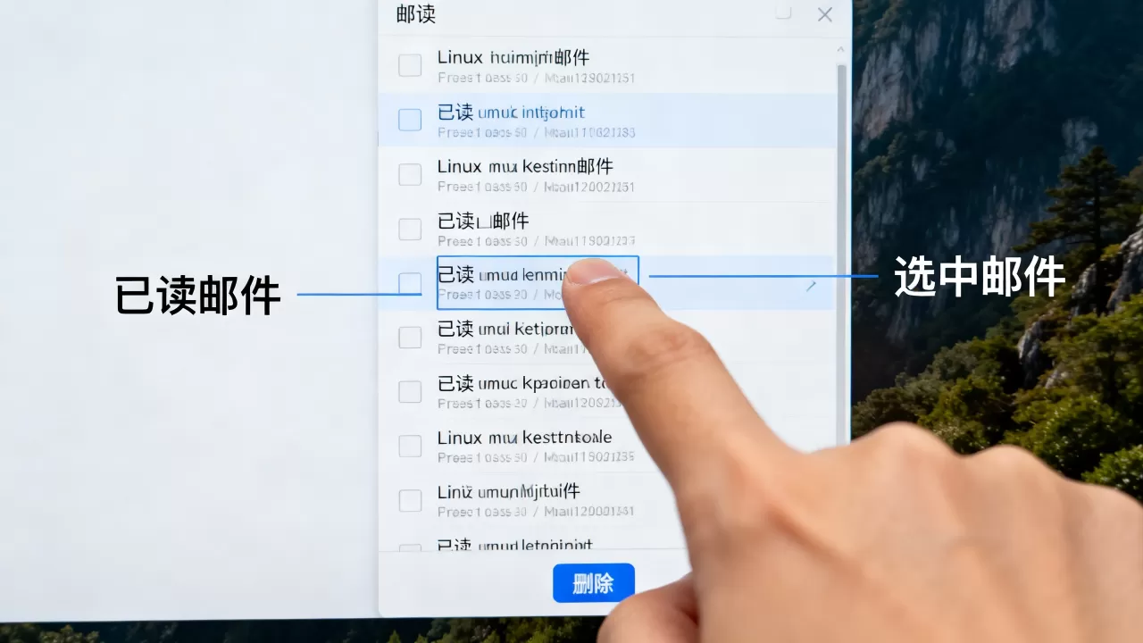 linux mail怎么删除邮件？linux邮件客户端删除已读邮件方法