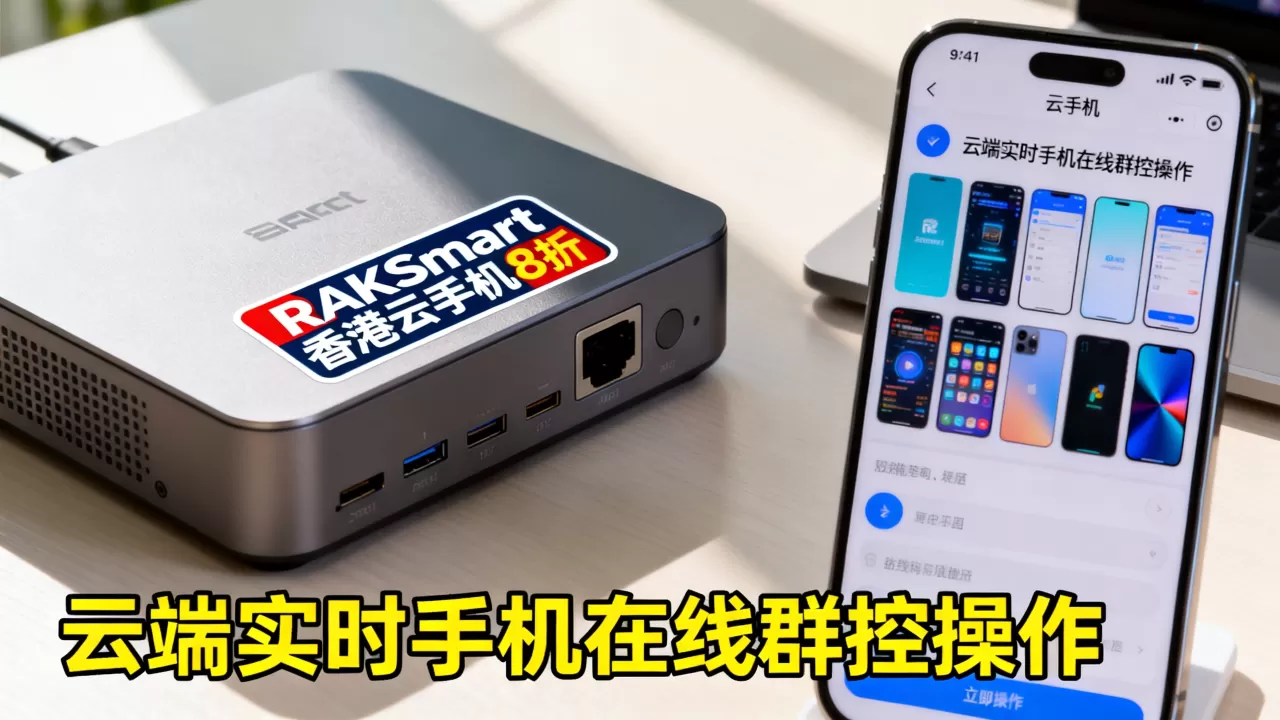 RAKSmart香港云手机8折是真的吗?云端实时手机在线群控怎么操作 RAKSmart香港云手机8折是真的吗?云端实时手机在线群控怎么操作
