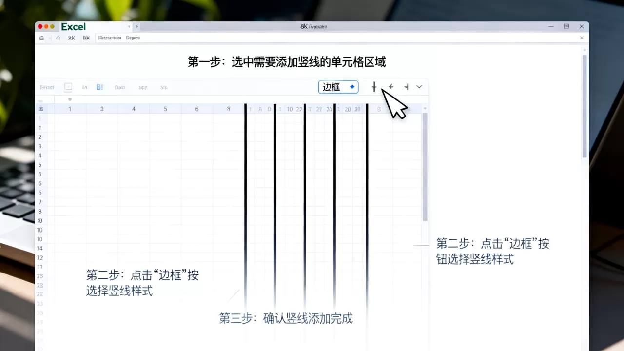Excel表格中如何添加竖线?excel加竖线符号怎么设置 Excel表格中如何添加竖线?excel加竖线符号怎么设置