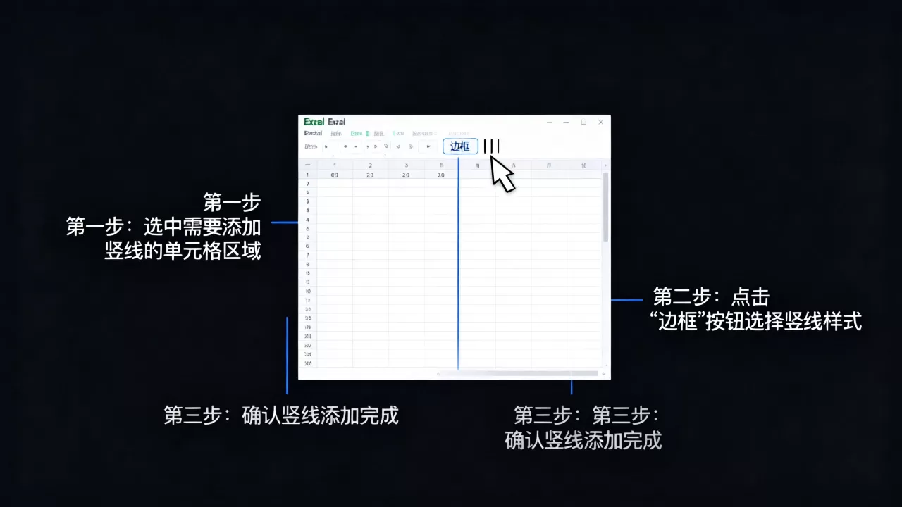 Excel表格中如何添加竖线?excel加竖线符号怎么设置 Excel表格中如何添加竖线?excel加竖线符号怎么设置