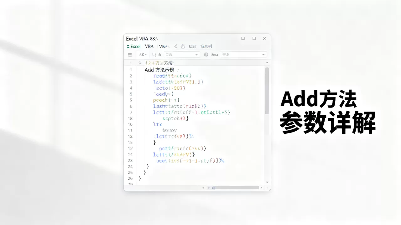 Excel VBA Add方法怎么用?VBA Add方法参数详解 Excel VBA Add方法怎么用?VBA Add方法参数详解