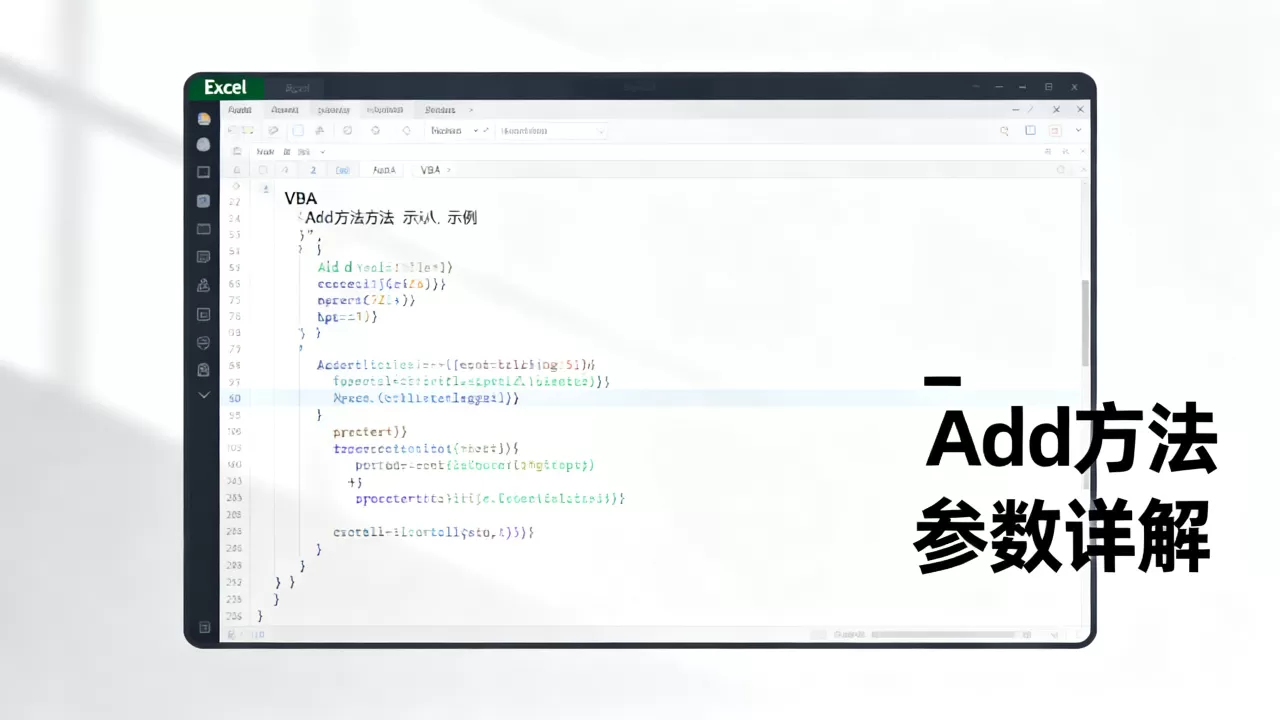 Excel VBA Add方法怎么用?VBA Add方法参数详解 Excel VBA Add方法怎么用?VBA Add方法参数详解