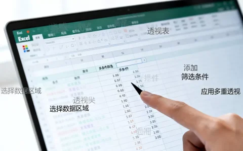 Excel多重透视怎么操作？Excel透视表多条件筛选
