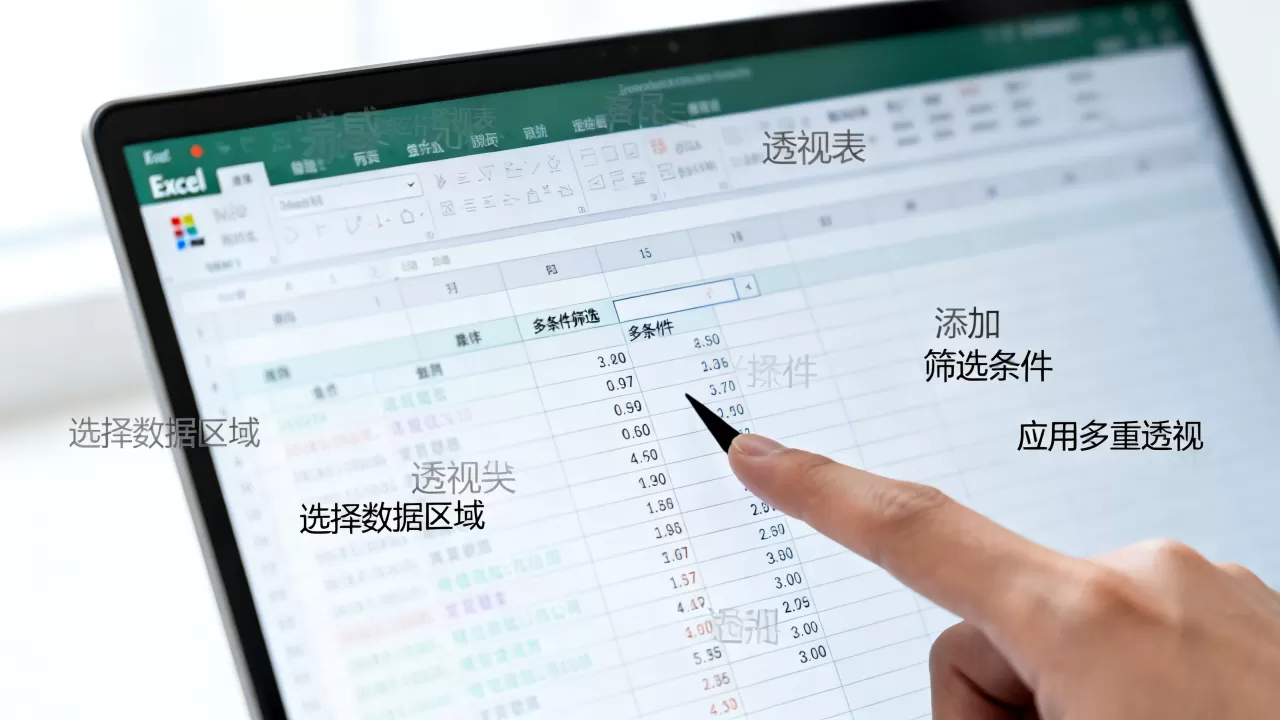 Excel多重透视怎么操作？Excel透视表多条件筛选
