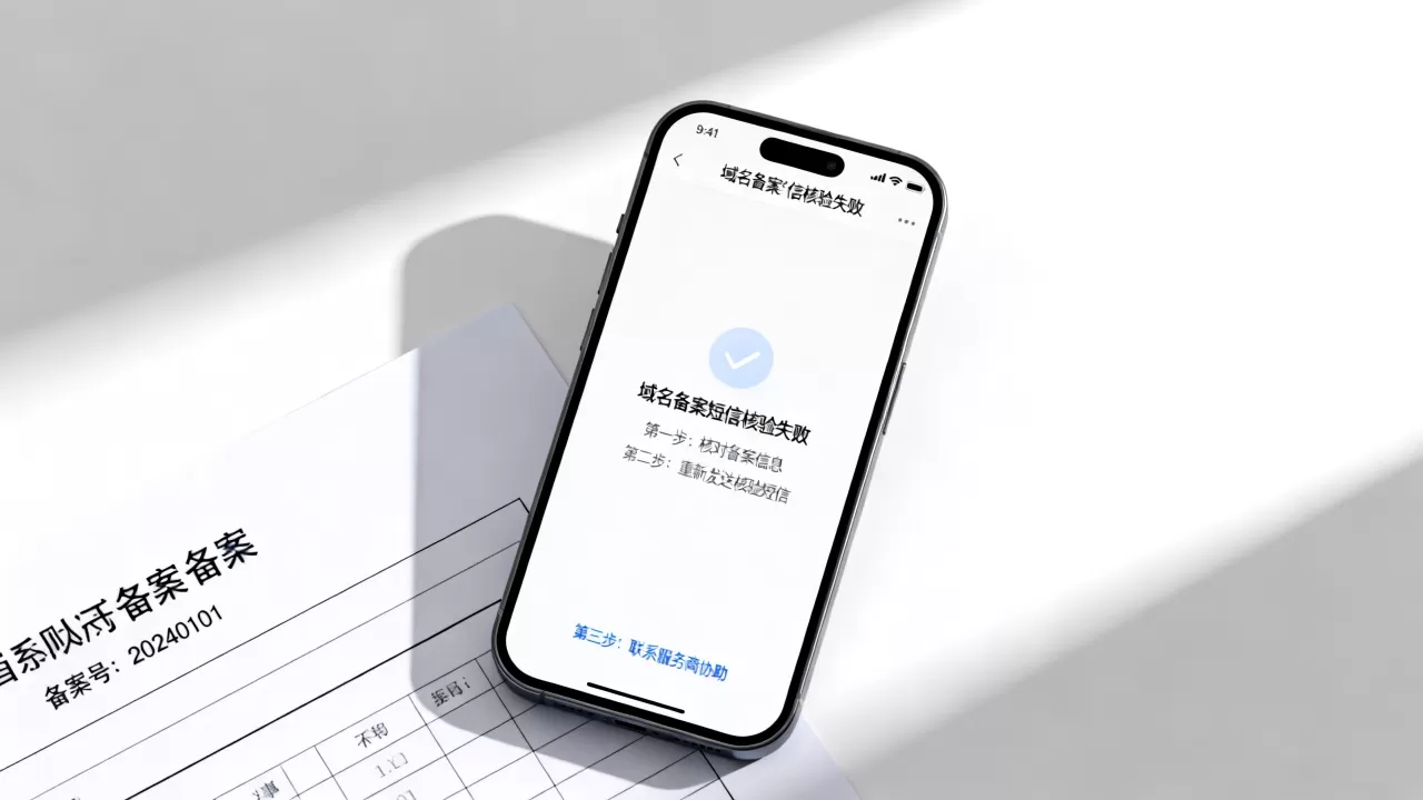 域名备案短信核验失败怎么办?域名备案短信核验流程 域名备案短信核验失败怎么办?域名备案短信核验流程