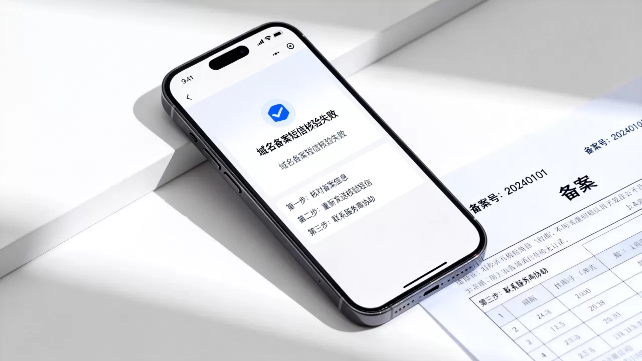 域名备案短信核验失败怎么办?域名备案短信核验流程 域名备案短信核验失败怎么办?域名备案短信核验流程