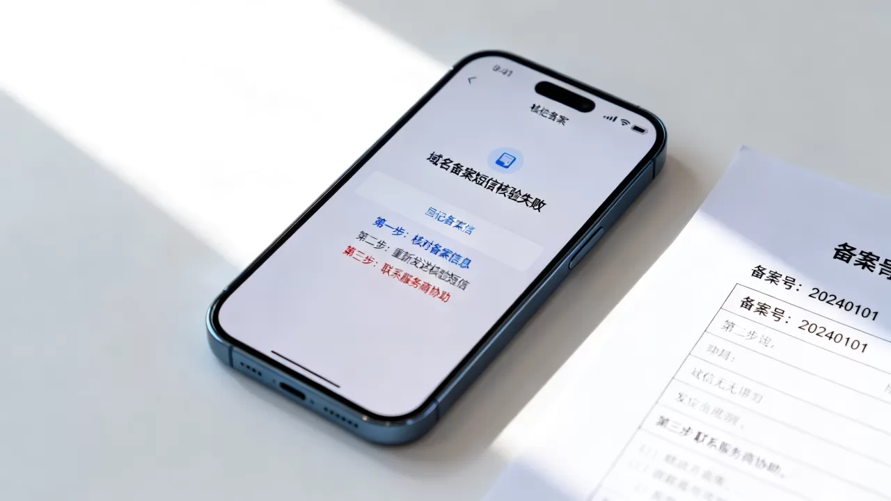 域名备案短信核验失败怎么办?域名备案短信核验流程 域名备案短信核验失败怎么办?域名备案短信核验流程