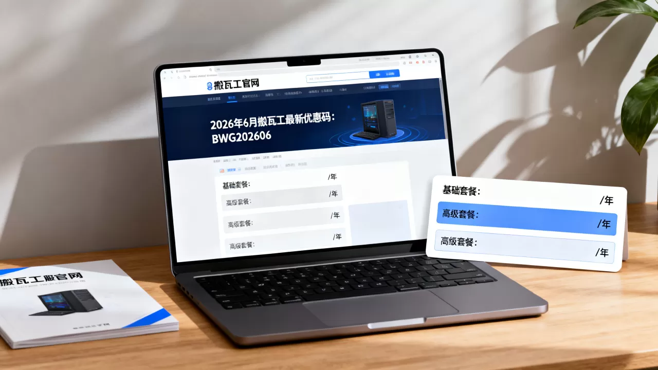 2026年6月搬瓦工最新优惠码怎么领？搬瓦工套餐怎么选