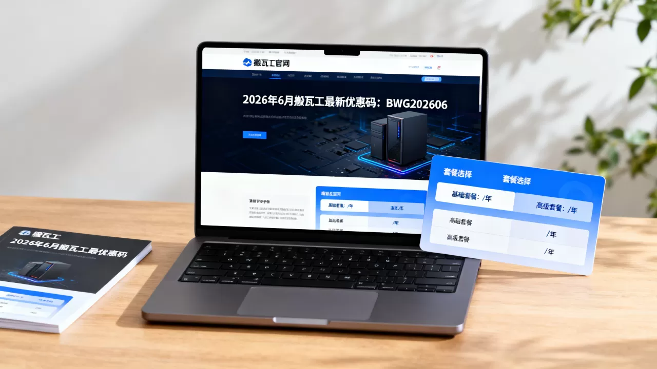 2026年6月搬瓦工最新优惠码怎么领？搬瓦工套餐怎么选